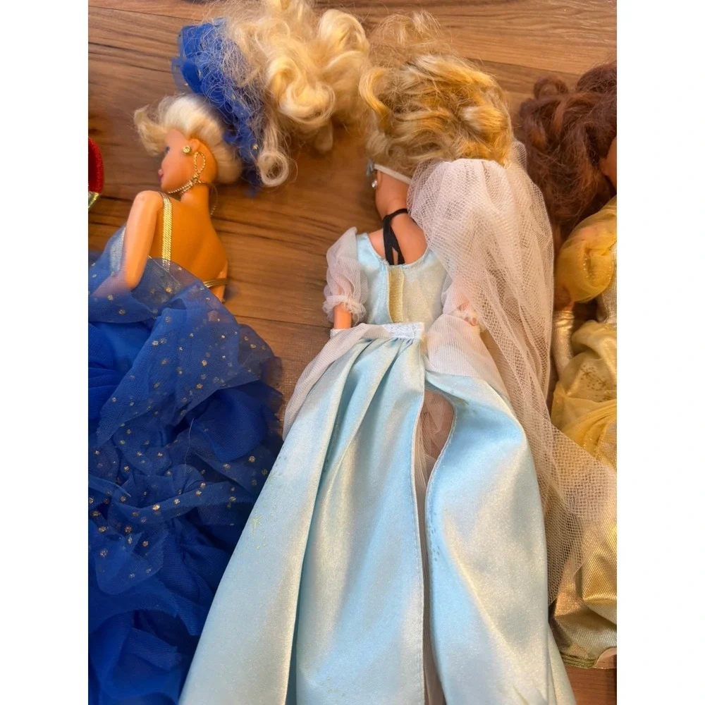 Vintage 1990s Disney Princess Dolls Lot of 5 Snow White Cinderella Jasmine